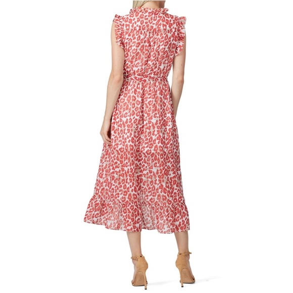 Slate & Willow Ruffle Leopard Wrap Dress - Picture 2 of 3